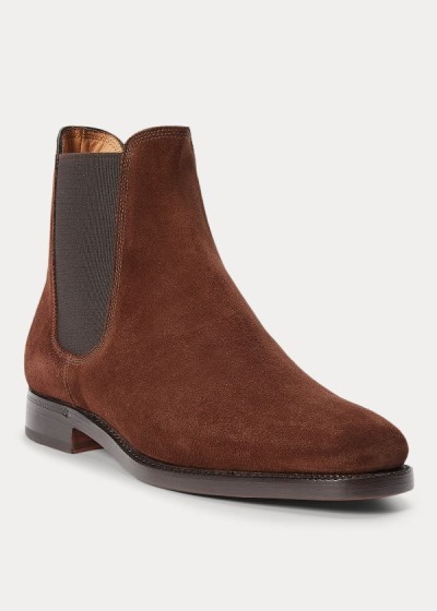 Botines Chelsea Ralph Lauren Hombre Marrom Oscuro - Penfield Suede - YQVUI4731